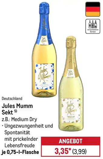METRO Jules Mumm Sekt Angebot