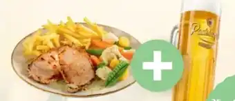 XXXLutz XXXL Schweinerücken mit Pommes frites und Gemüse Angebot