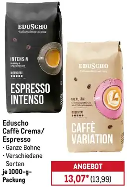 METRO Eduscho Caffè Crema/ Espresso Angebot