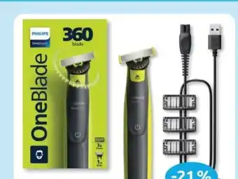 Budni Philips OneBlade Face 360 Blade Rasierer QP2734/23 Angebot