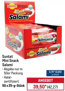 METRO Suntat Mini Snack Salami Angebot