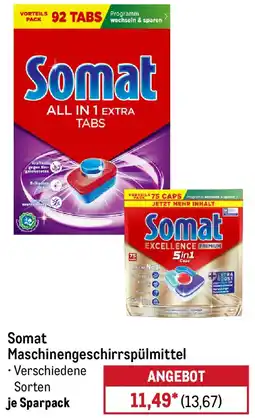 METRO Somat Maschinengeschirrspülmittel Angebot