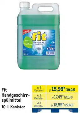 METRO Fit Handgeschirrspülmittel Angebot