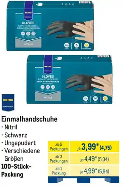 METRO METRO PROFESSIONAL Einmalhandschuhe Angebot