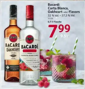 Selgros Bacardi Carta Blanca, Oakheart Oder Flavors Angebot