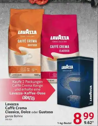 Selgros Lavazza Caffè Crema Classico, Dolce Oder Gustoso Angebot