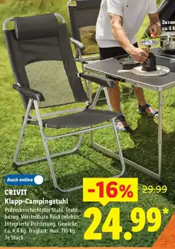 Lidl CRIVIT Klapp-Campingstuhl Angebot