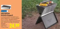 Lidl GRILLMEISTER Holzkohle-Klappgrill Angebot