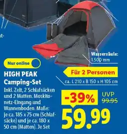 Lidl HIGH PEAK Camping-Set Angebot