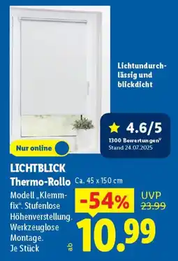 Lidl LICHTBLICK Thermo-Rollo Angebot