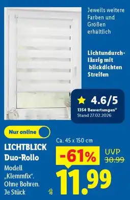 Lidl LICHTBLICK Duo-Rollo Angebot