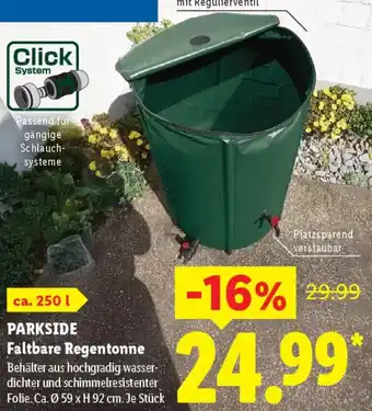 PARKSIDE Faltbare Regentonne