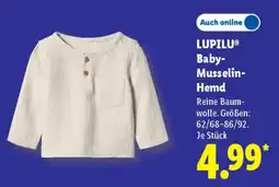 Lidl LUPILU Baby Musselin Hemd Angebot