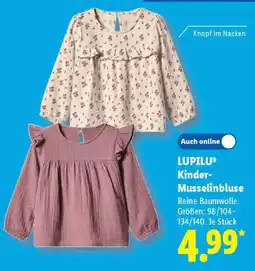 Lidl LUPILU Kinder Musselinbluse Angebot