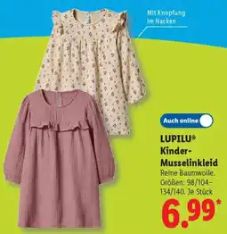 Lidl LUPILU Kinder Musselinkleid Angebot
