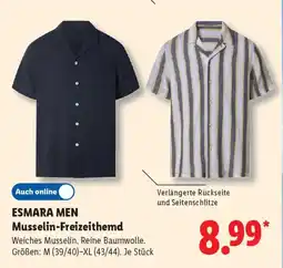 Lidl ESMARA MEN Musselin-Freizeithemd Angebot