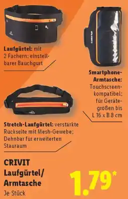 Lidl CRIVIT Laufgürtel/ Armtasche Angebot