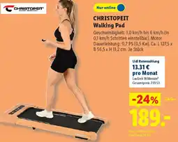 Lidl CHRISTOPEIT Walking Pad Angebot