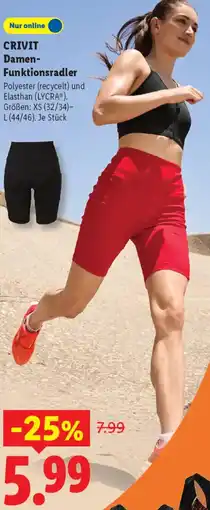 Lidl CRIVIT Damen Funktionsradler Angebot