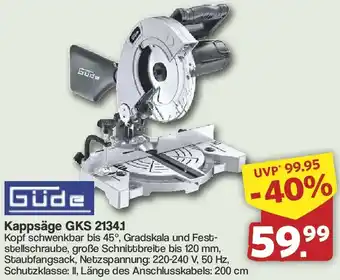 Famila Nord West Güde Kappsäge GKS 2134.1 Angebot