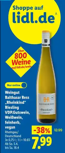 Lidl Balthasar ress rheinkind riesling vdp.gutswein Angebot
