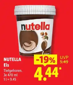 Lidl Nutella eis Angebot
