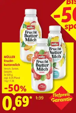 Lidl Müller frucht buttermilch multivitamin Angebot