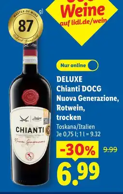 Lidl Deluxe chianti docg nuova generazione, rotwein, trocken Angebot