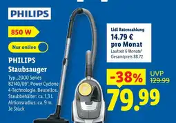 Lidl Philips staubsauger typ „2000 series b2140/09“ Angebot