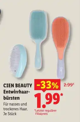 Lidl Cien beauty entwirrhaarbürsten Angebot