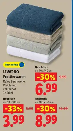 Lidl Livarno handtuch Angebot