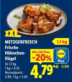 Lidl Metzgerfrisch frische hähnchenflügel Angebot