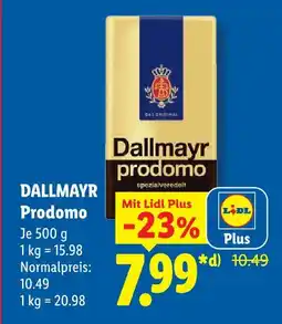 Lidl Dallmayr prodomo Angebot