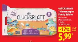 Lidl Glücksblatt toilettenpapier family edition Angebot