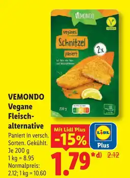 Lidl Vemondo vegane fleischalternative Angebot