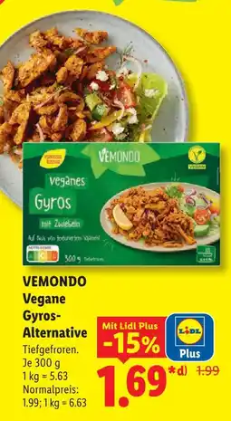 Lidl Vemondo vegane gyros-alternative Angebot