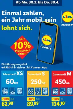 Lidl Lidl connect jahrestarif xs Angebot