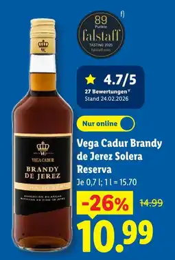 Lidl Vega cadur brandy de jerez solera reserva Angebot