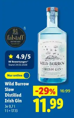 Lidl Wild burrow slow distilled irish gin Angebot
