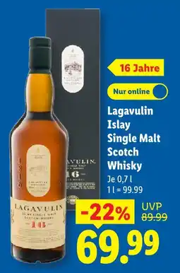Lidl Lagavulin islay single malt scotch whisky Angebot