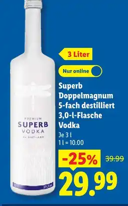 Lidl Superb doppelmagnum 5-fach destilliert vodka Angebot