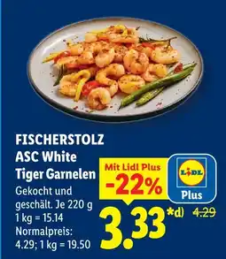 Lidl Fischerstolz asc white tiger garnelen Angebot