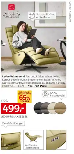 XXXLutz Stylife leder-relaxsessel Angebot