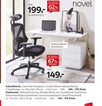 XXXLutz Novel schreibtisch Angebot
