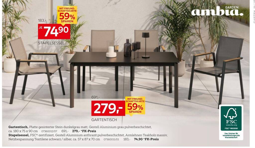 Fabelhafte Ambia Garden Gartentisch Bild