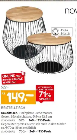 XXXLutz Novel couchtisch ø 54 x 52,5 cm Angebot