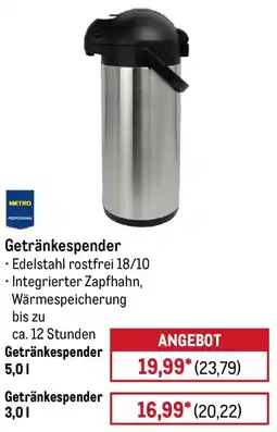 METRO METRO PROFESSIONAL Getränkespender Angebot