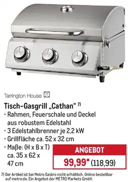 METRO Tarrington House Tisch-Gasgrill Cathan Angebot