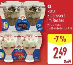 Aldi Nord MUCCI Eisdessert im Becher Angebot