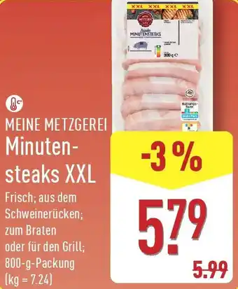 Aldi Nord MEINE METZGEREI Minutensteaks XXL Angebot